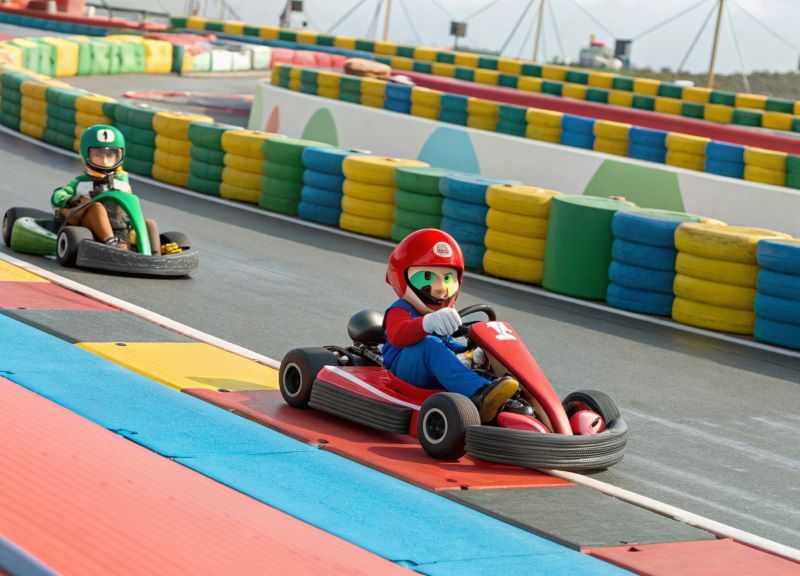 Cover image for "Mario Kart Mastery: The Ultimate Guide to Winning Every Race," featuring colorful race tracks, iconic Mario Kart characters, and action-packed kart racing scenes